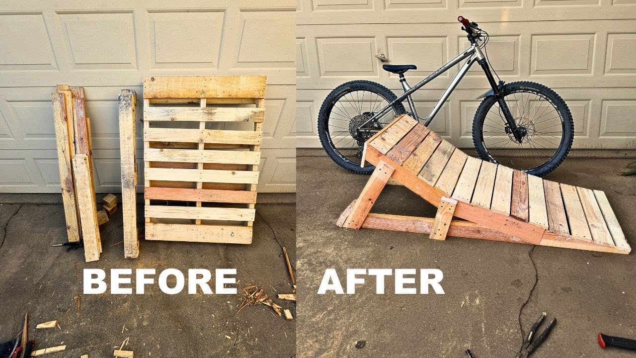 Turning Free Pallets Into MTB Jump/Ramp | Insanely Fun | Cutlaps Inspired | Hardtail MTB |