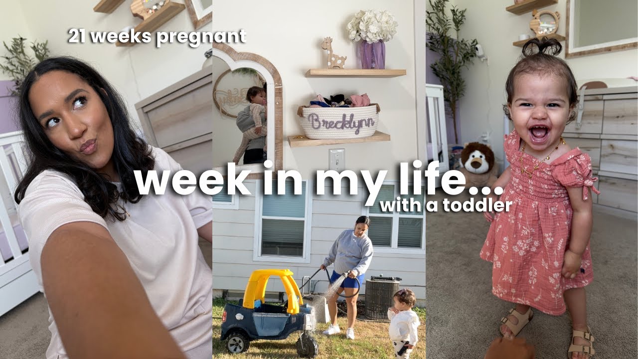 life as a toddler mom 5 months pregnant 🎀🤰🏽 very unexpected news, nursery updates, house updates