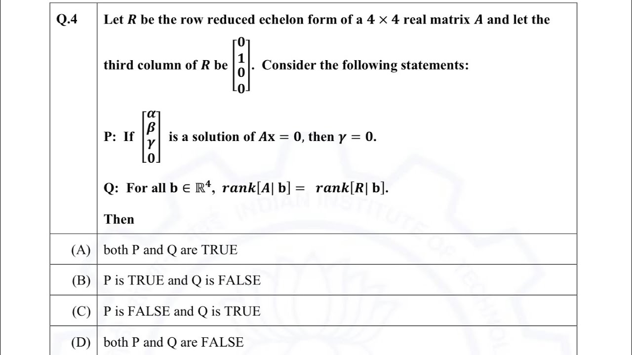 GATE-2021(Linear Algebra)