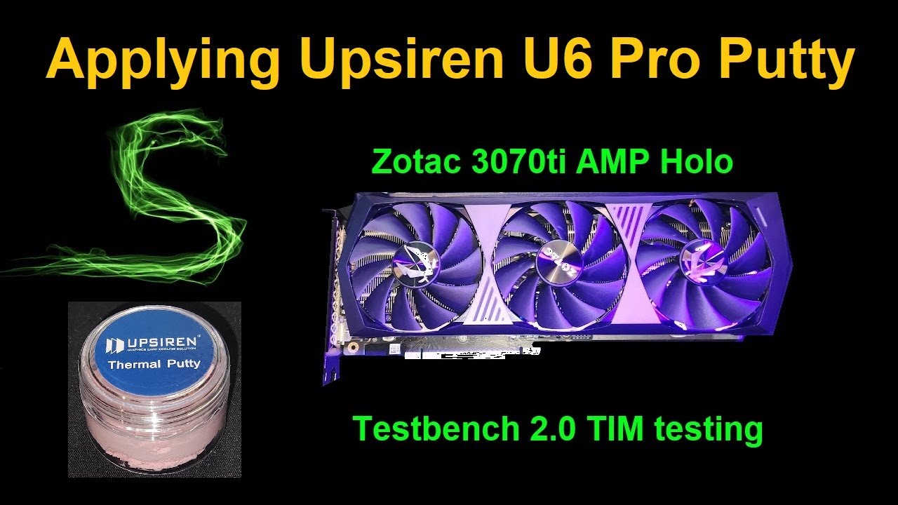 Applying Upsiren U6 Pro Thermal Putty to the Test Card