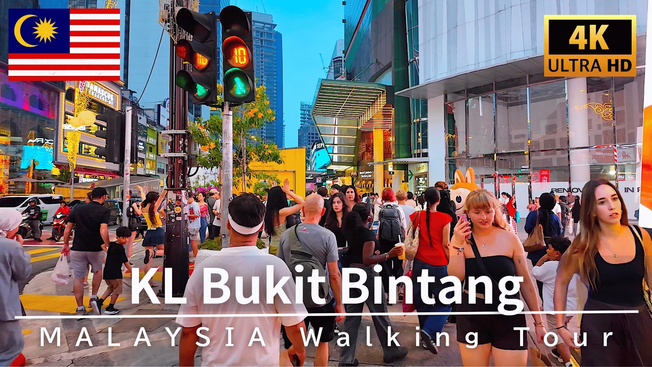4K Прогулка по Малайзии 🇲🇾 Куала-Лумпур, Букит Бинтанг &mdash; Вечер и вайб города | Июль 2026