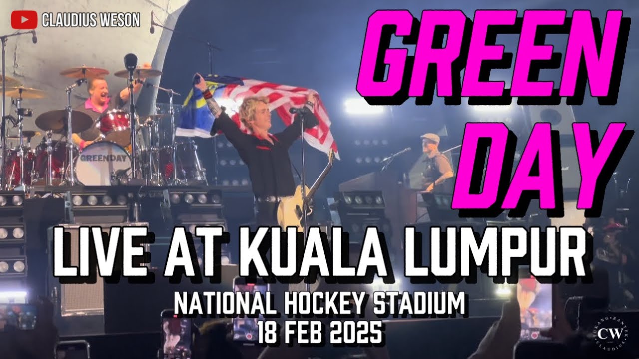Green Day: Live at Kuala Lumpur 18 Feb 2025 [Full Performance] #greenday #live #malaysia #raining