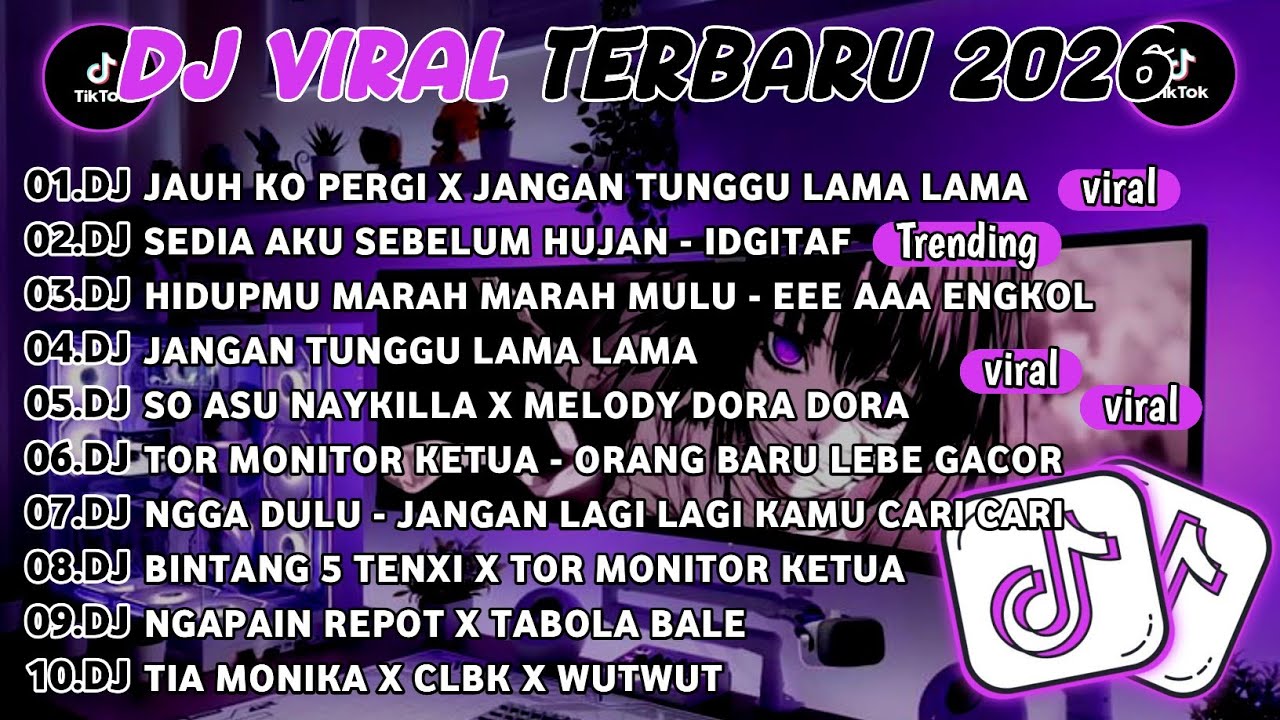 DJ TIKTOK TERBARU 2026🎵DJ JAUH KO PERGI X JANGAN TUNGGU LAMA🎵DJ SEDIA AKU SEBELUM HUJAN