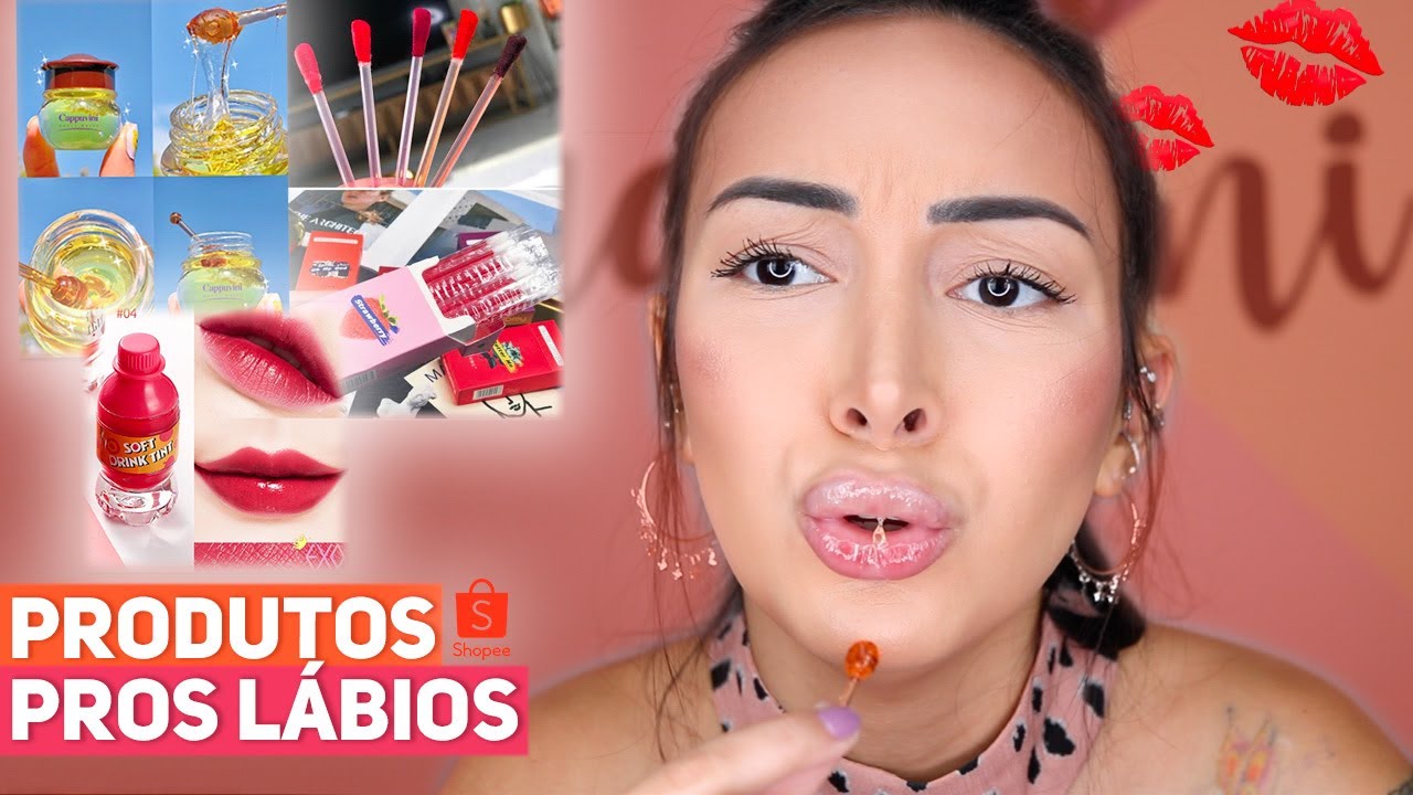 COMPREI OS PRODUTOS LABIAIS MAIS FOFINHOS DA SHOPEE