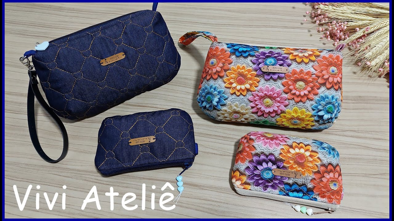 Clutch Luna + Mini Clutch | Um Conjunto Fofo | Passo a Passo | Vivi Ateliê