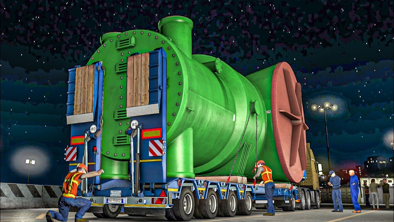 ❤ Industrial condenser | escort stops suddenly😡 | Euro Truck Simulator 2 | realistic gameplay |#ets2