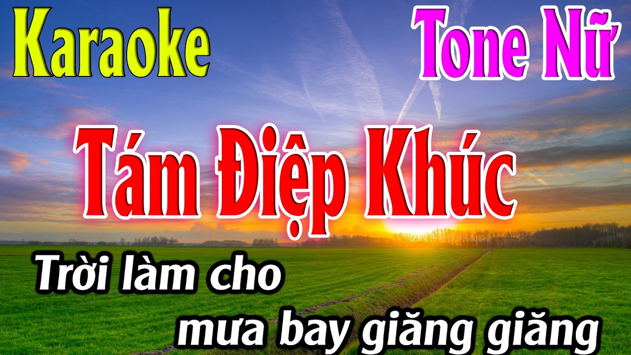 Tám Điệp Khúc Karaoke Tone Nữ ( Am ) Beat Hay | Karaoke Lâm Organ