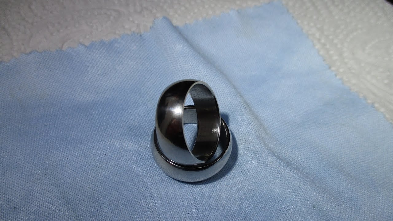 Stainless steel  rings on lathe(Time lapse build)