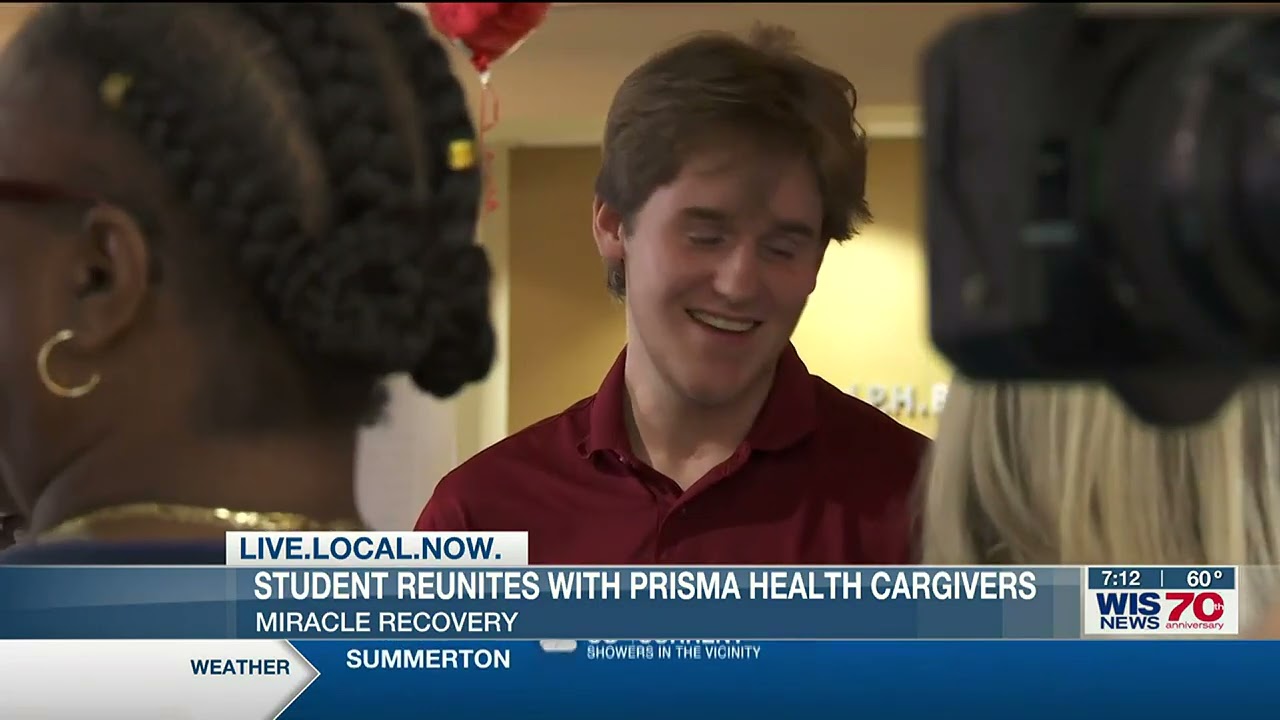 Student reunites with Prisma Health caregivers