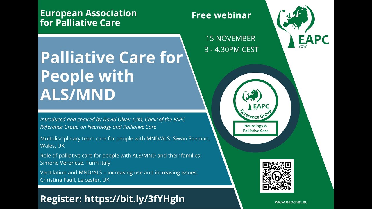 EAPC Webinar: Palliative Care for people with MND/ALS