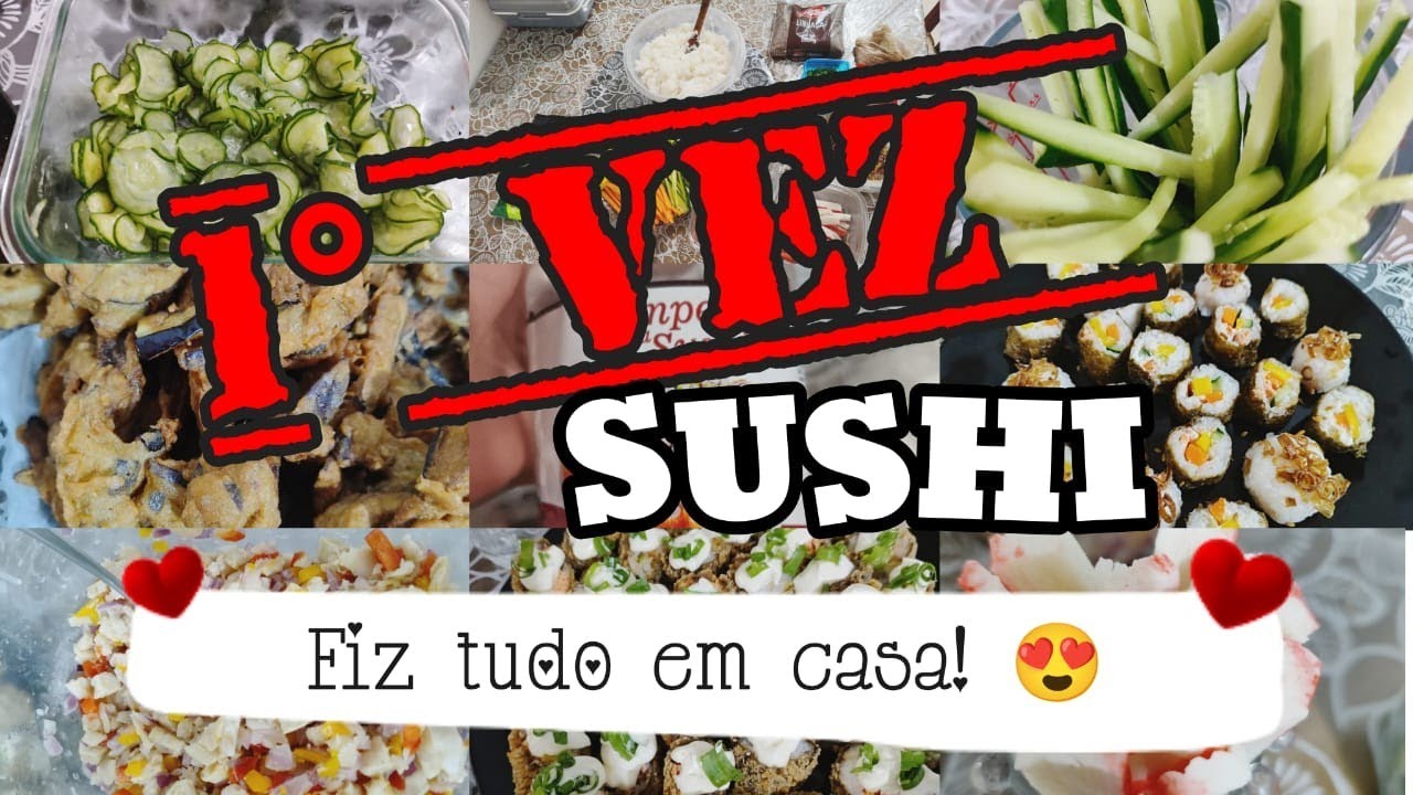 VLOG: NOITE DO SUSHI! 🥢🐟 Mostrei tudo, compras, preparo e mesa posta! 🤩 1° VEZ PROVANDO SUSHI!☺️