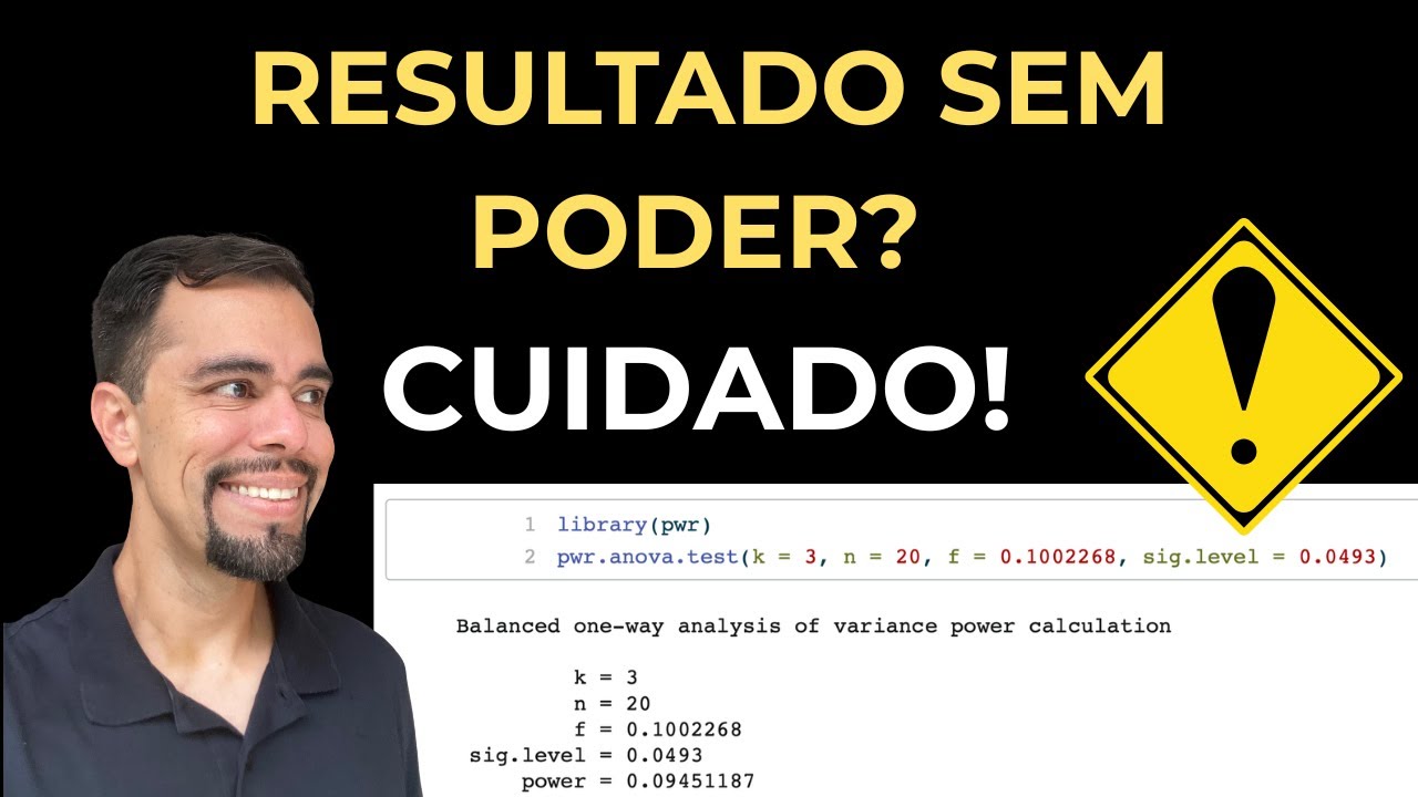 Como calcular o poder estatístico (passo a passo)