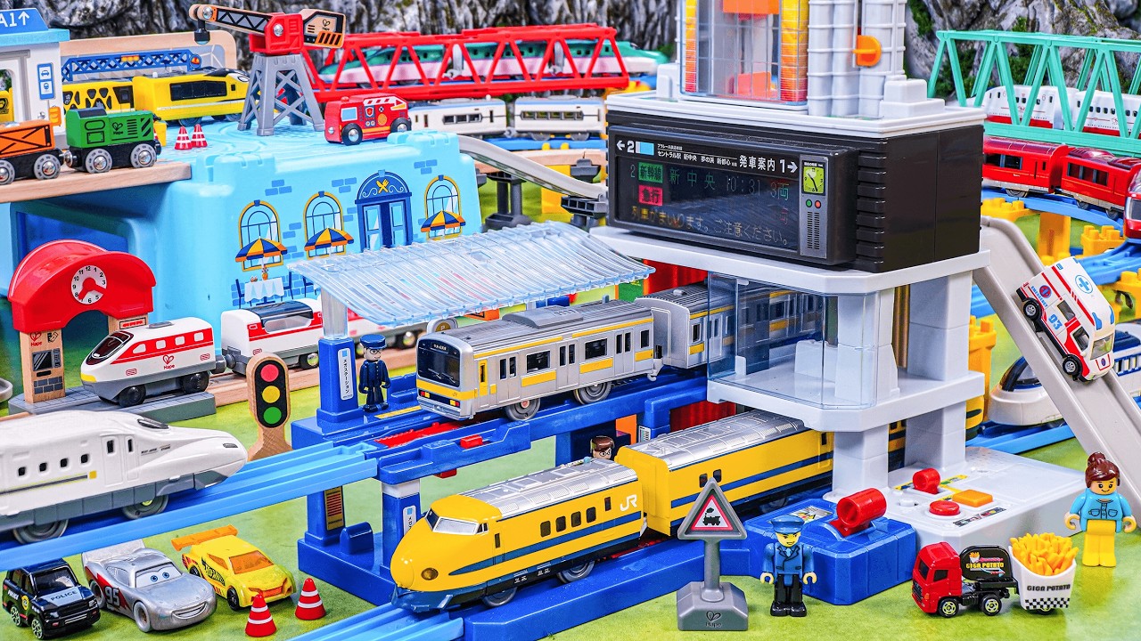 Plarail Shinkansen ☆ Construction Takara Tomy Plarail Mega Station Building & Modern Subway System