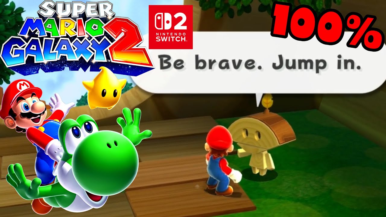 Super Mario Galaxy 2 Nintendo Switch 2 100% Walkthrough ☄️ Tall Trunk Galaxy #15