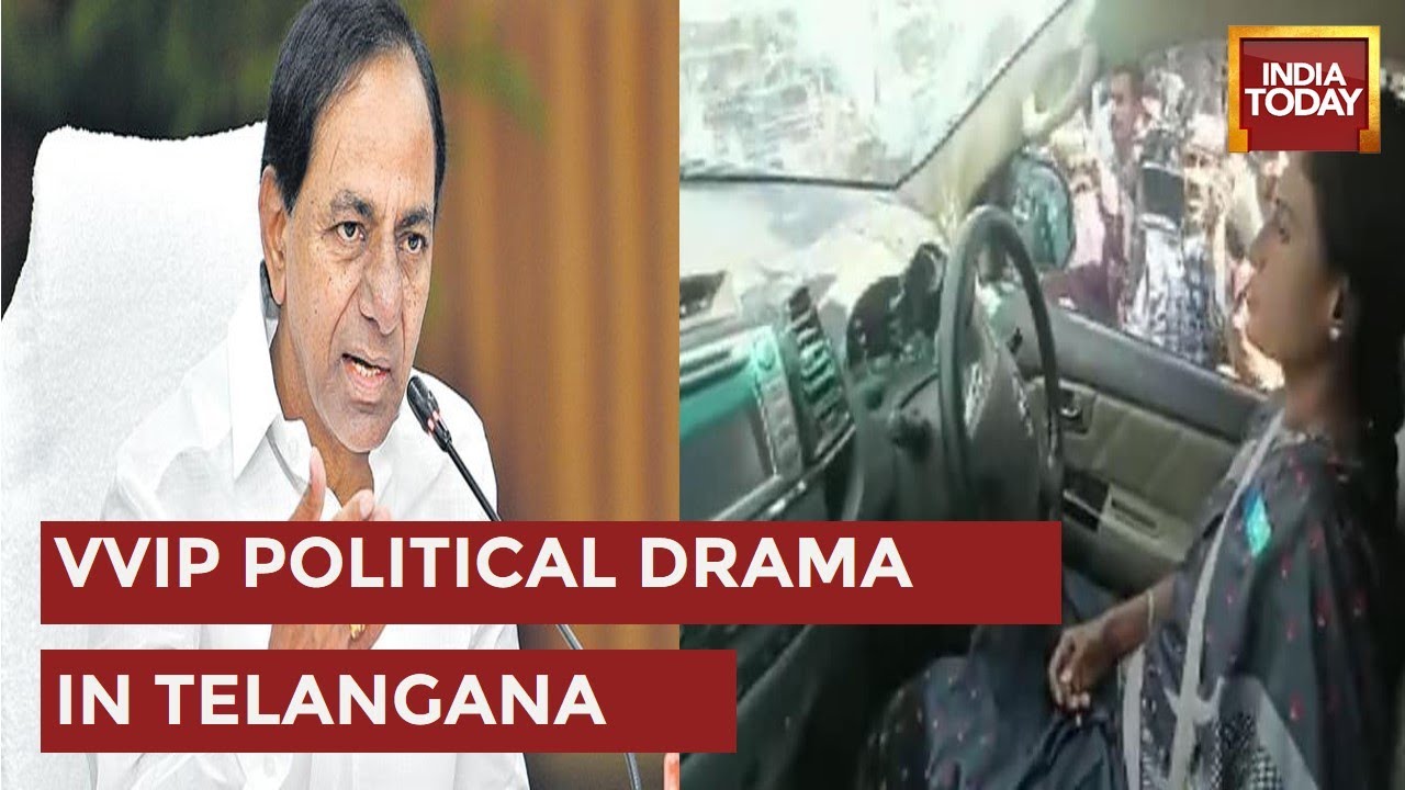 YSRTP Leader YS Sharmila Gets Bail, Cops Towed Away In Car With Her Inside