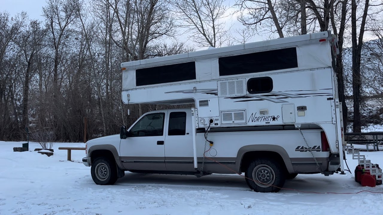 3 Day Winter Truck Camping | Cross Country Skiing | Euro-nymphing | Hound dog!