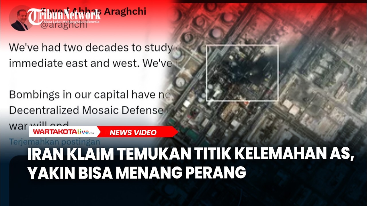 Iran Klaim Temukan Titik Kelemahan AS, Yakin Bisa Menang Perang
