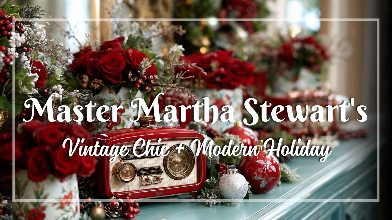 Master Martha Stewart's Holiday Table Setting: Inspired by Vintage Chic and Modern Charm