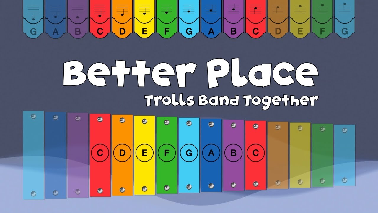 Better Place From Trolls Glockenspiel Play Along