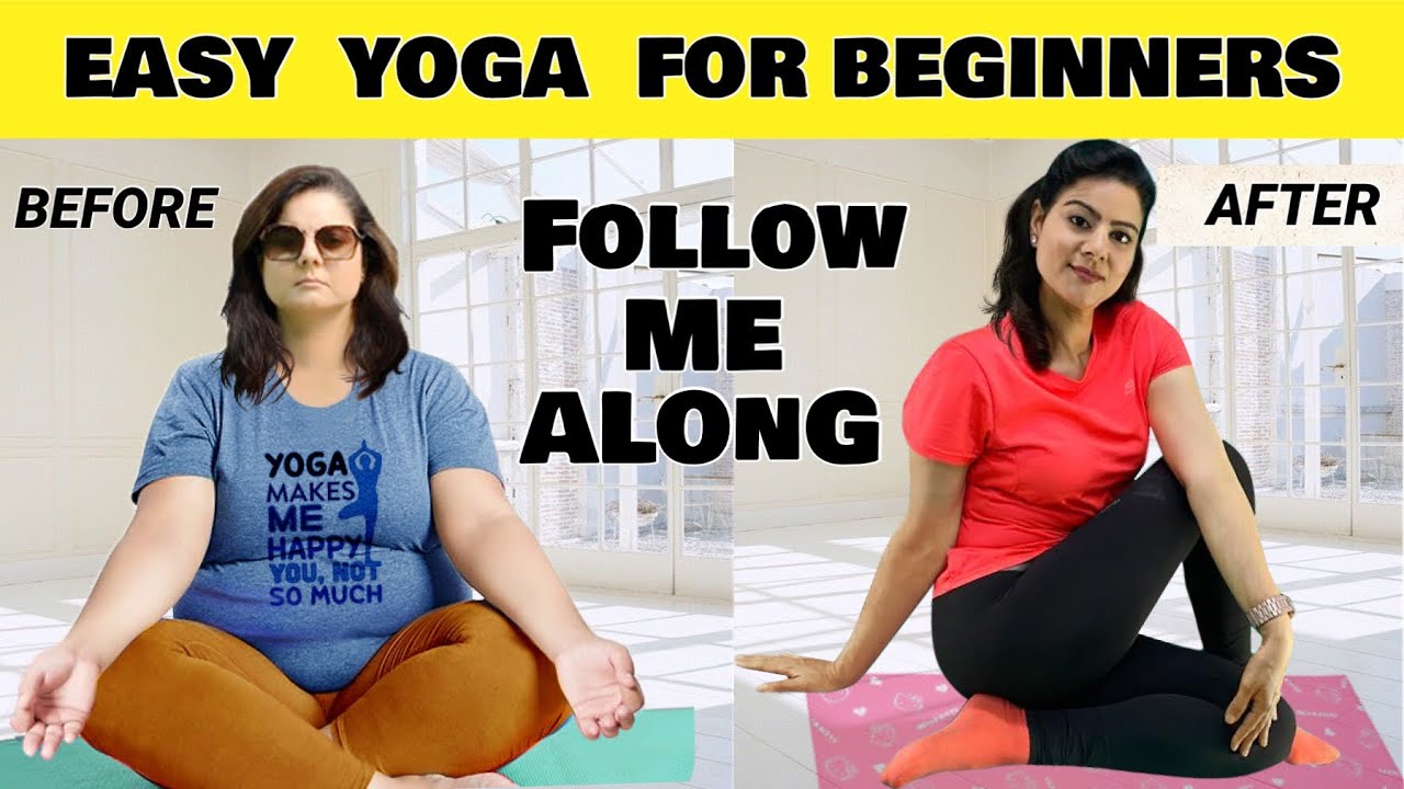 10 Mins Easy Full Body Yoga For Beginners , Plus Size & Seniors | Daily Gentle Yoga Routine
