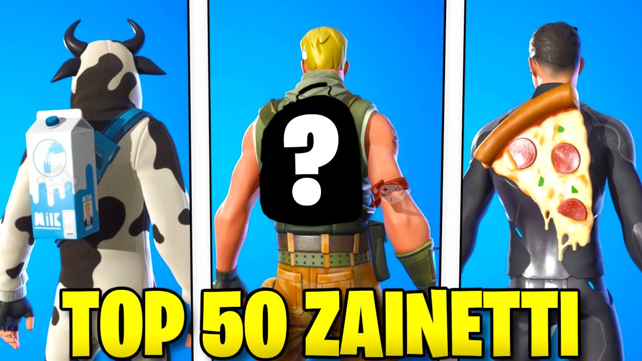I 50 MIGLIORI ZAINI DI FORTNITE