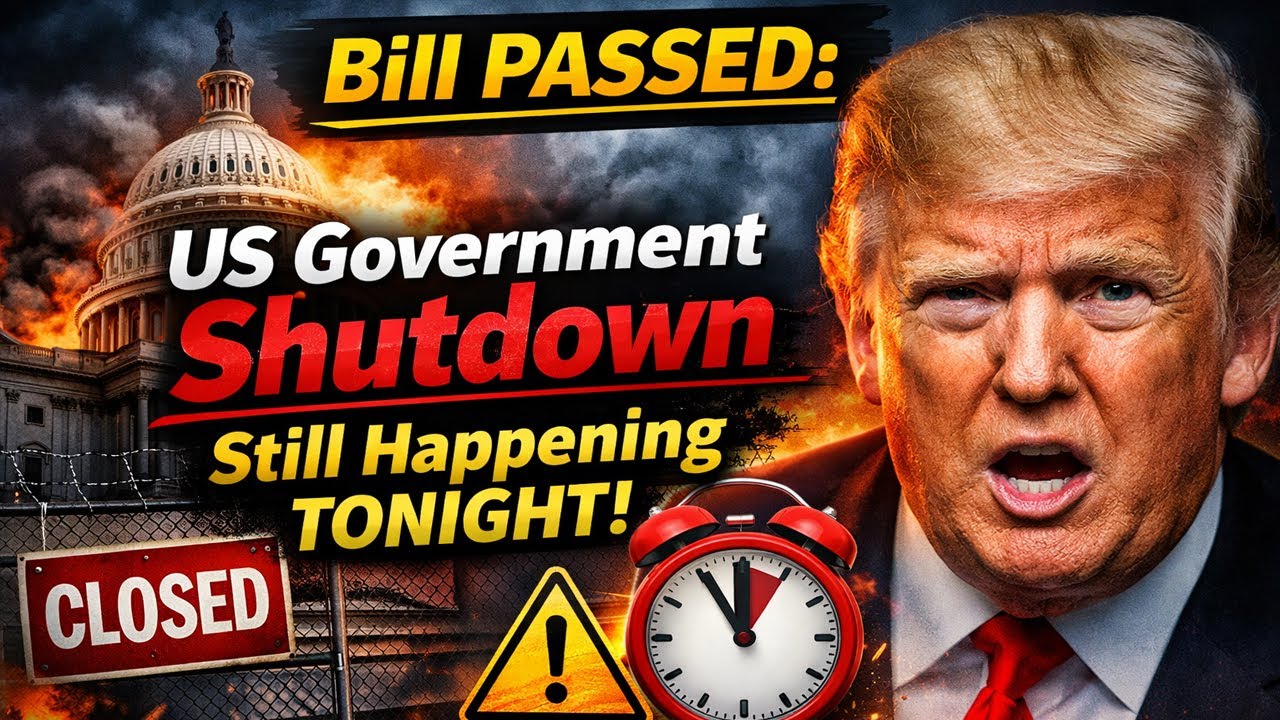 Bill PASSED: US Government Shutdown Still Happening Tonight!