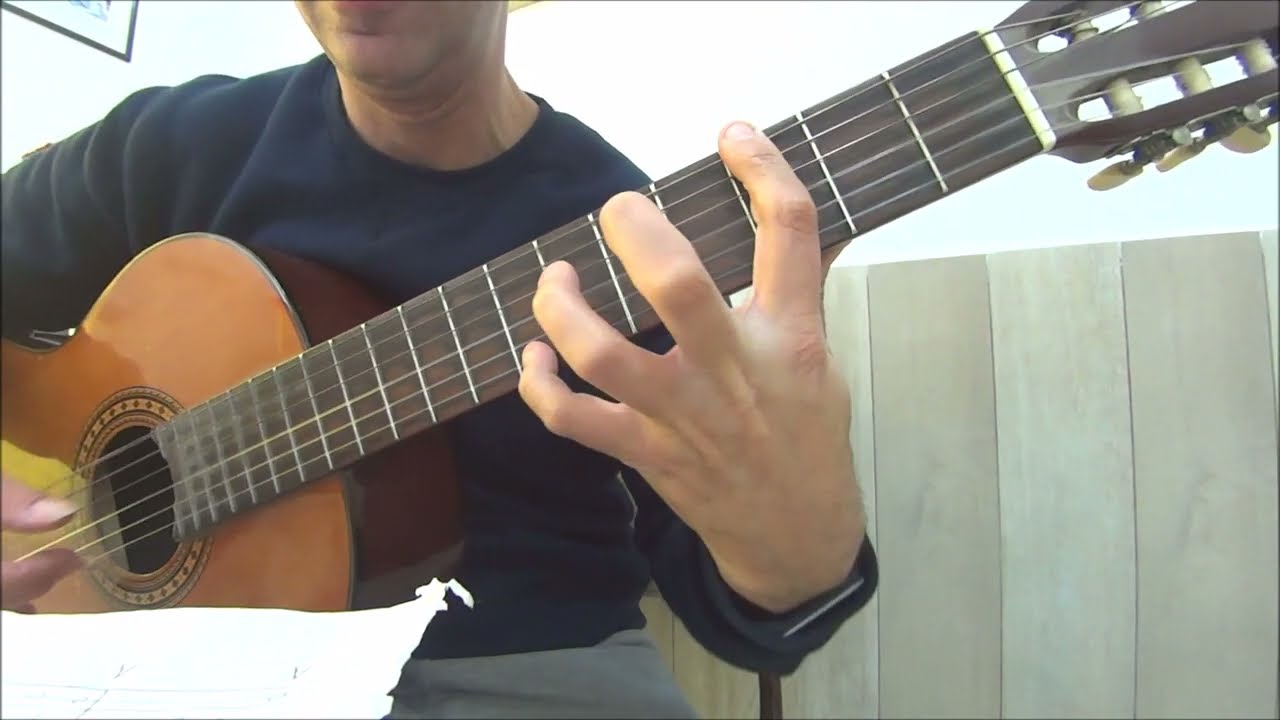 Cartas amarillas #NinoBravo guitarra sola fingerstyle