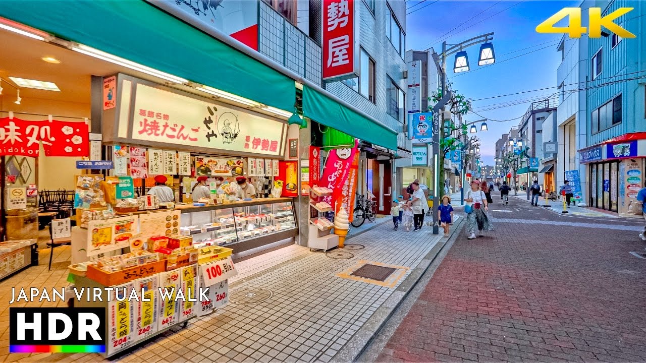 Northern Tokyo, Sunset to Night Walk in Kameari, Japan &bull; 4K 60fps HDR