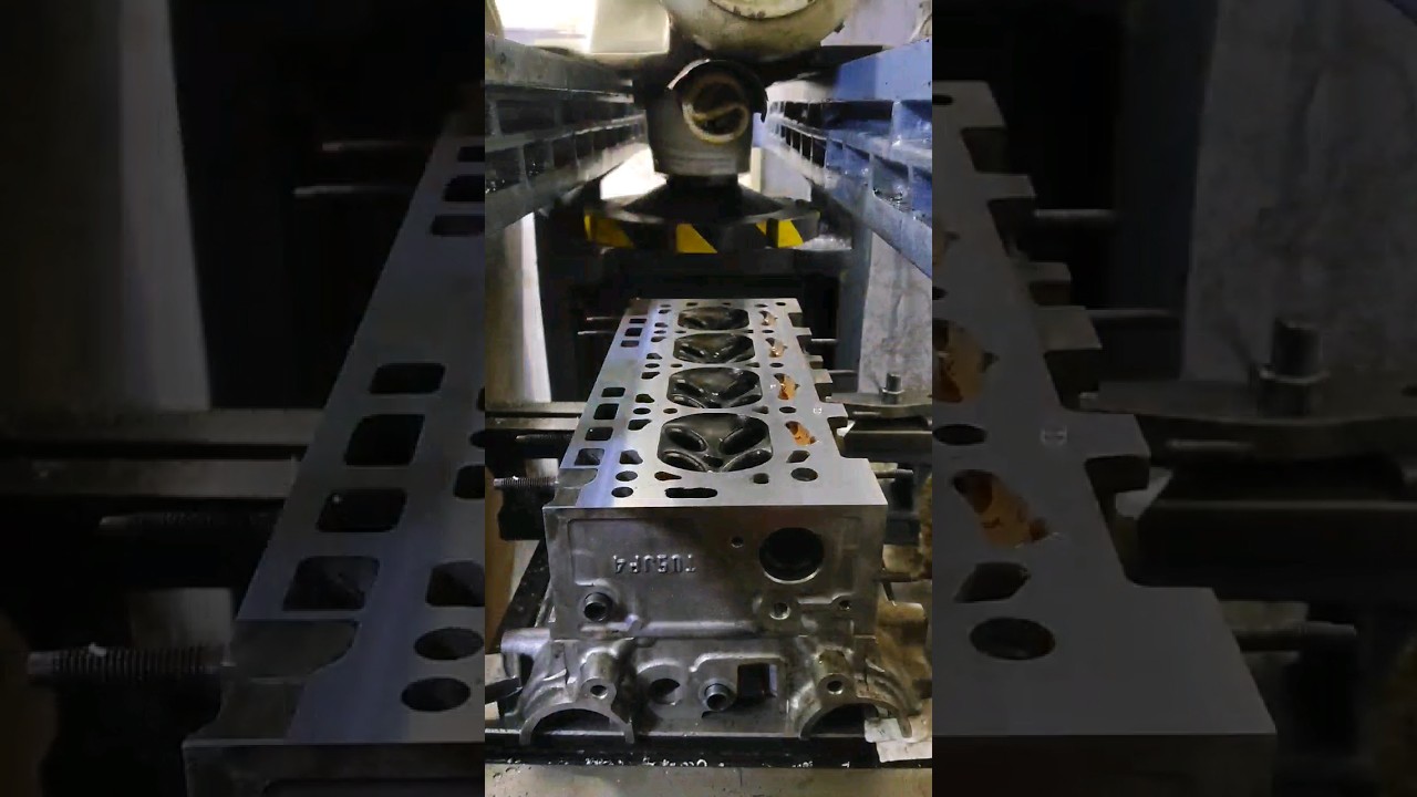 head resurfacing cylinder head milling machine #shortvideo #trending #shorts