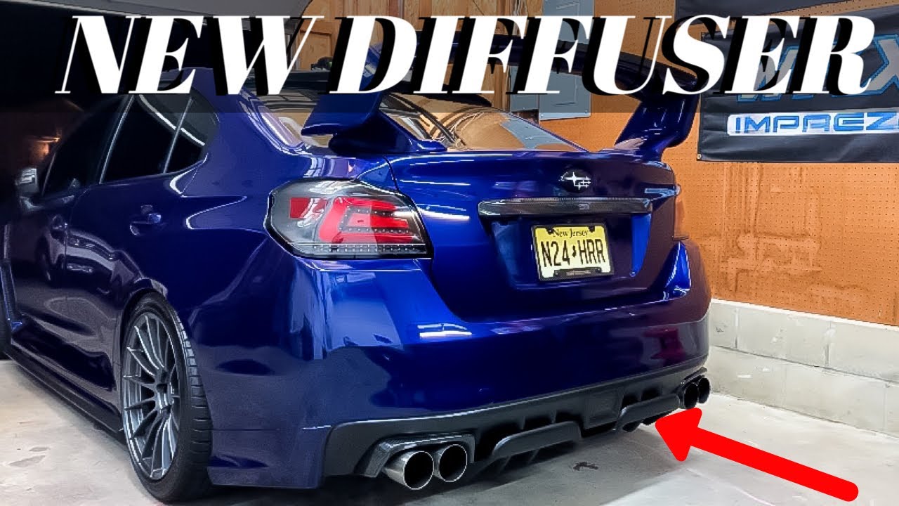 NEW Rear Diffuser Install On My STI!