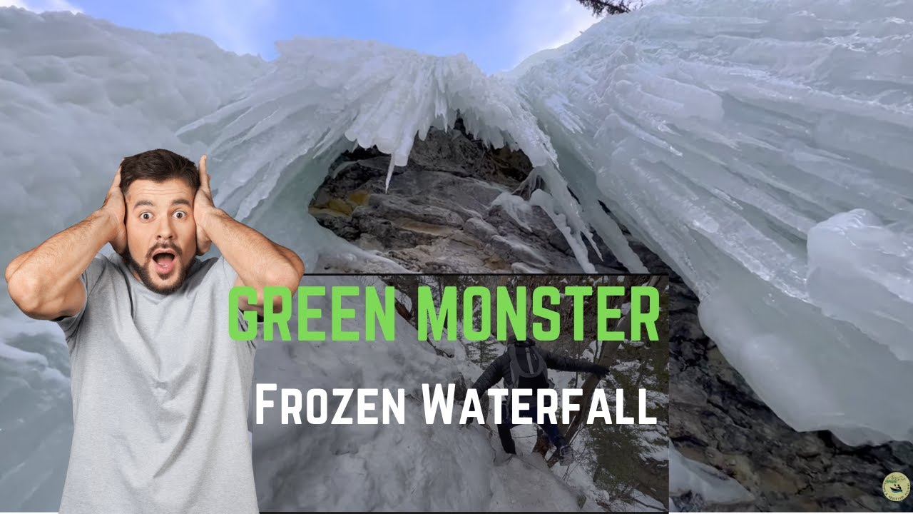 Green Monster Frozen Waterfalls Kananaskis AB, Canada