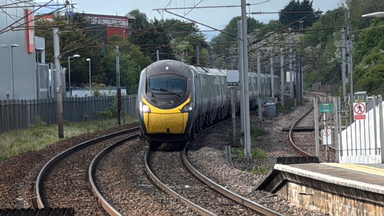 West Coast Main Line Trains at Penrith North Lakes on May 14th 2025