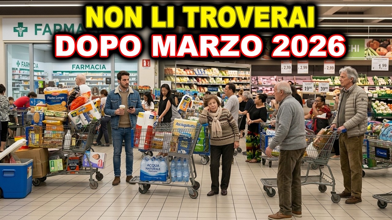 Questi 10 Prodotti del Supermercato Saranno IMPOSSIBILI da Trovare Prima della Fine di Marzo 2026