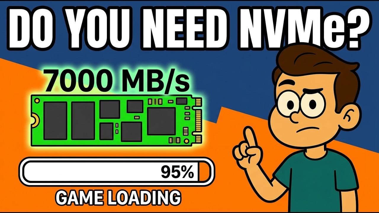 Do Gamers Actually Need NVMe? HDD vs SSD vs NVMe Test