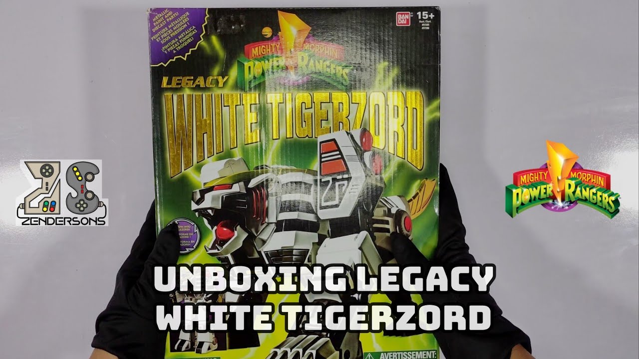Unboxing Legacy White Tigerzord:ASMR- The Zendersons Show