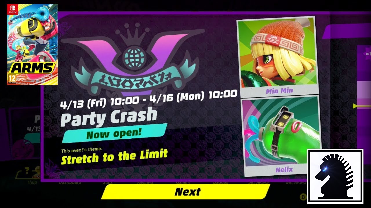 NS ARMS - The 8th Party Crash - Stretch to the Limit: Min Min vs Helix