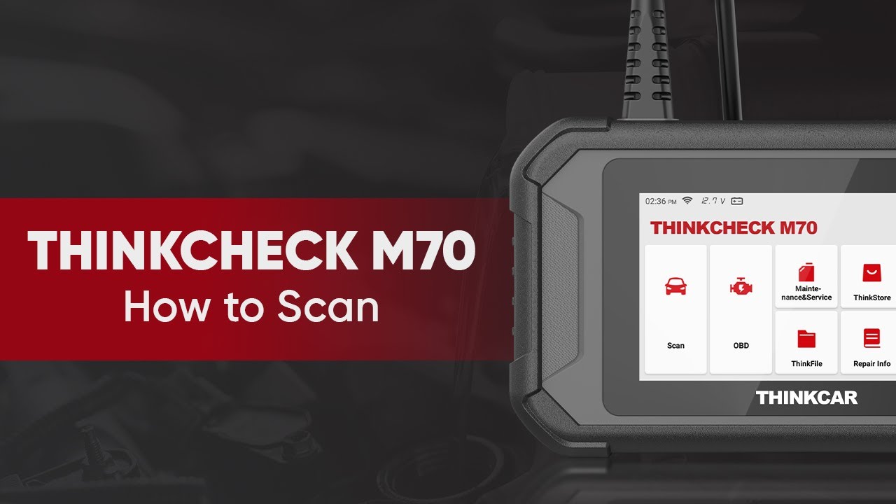 THINKCHECK M70 - How to Start a Diagnostic Scan