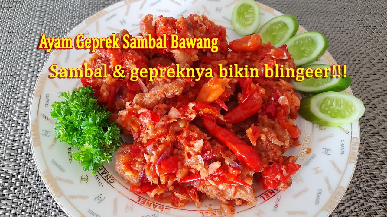 AYAM GEPREK SAMBAL BAWANG yang mengoda selera makan