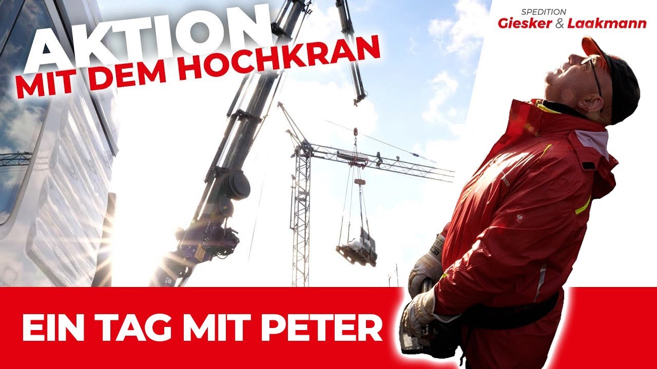 Aktion mit dem Hochkran - Ein Tag mit Peter