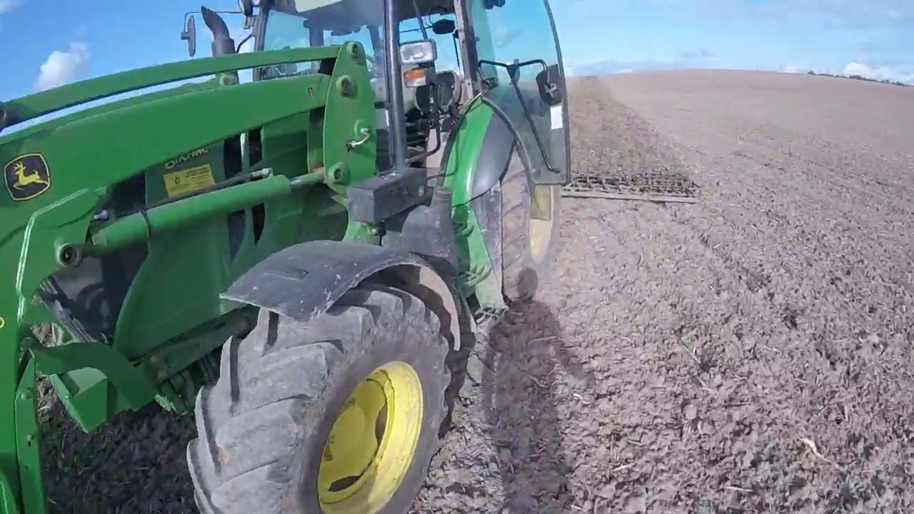 Uprawa pod pszenicę 2017 John Deere 6110/Kula