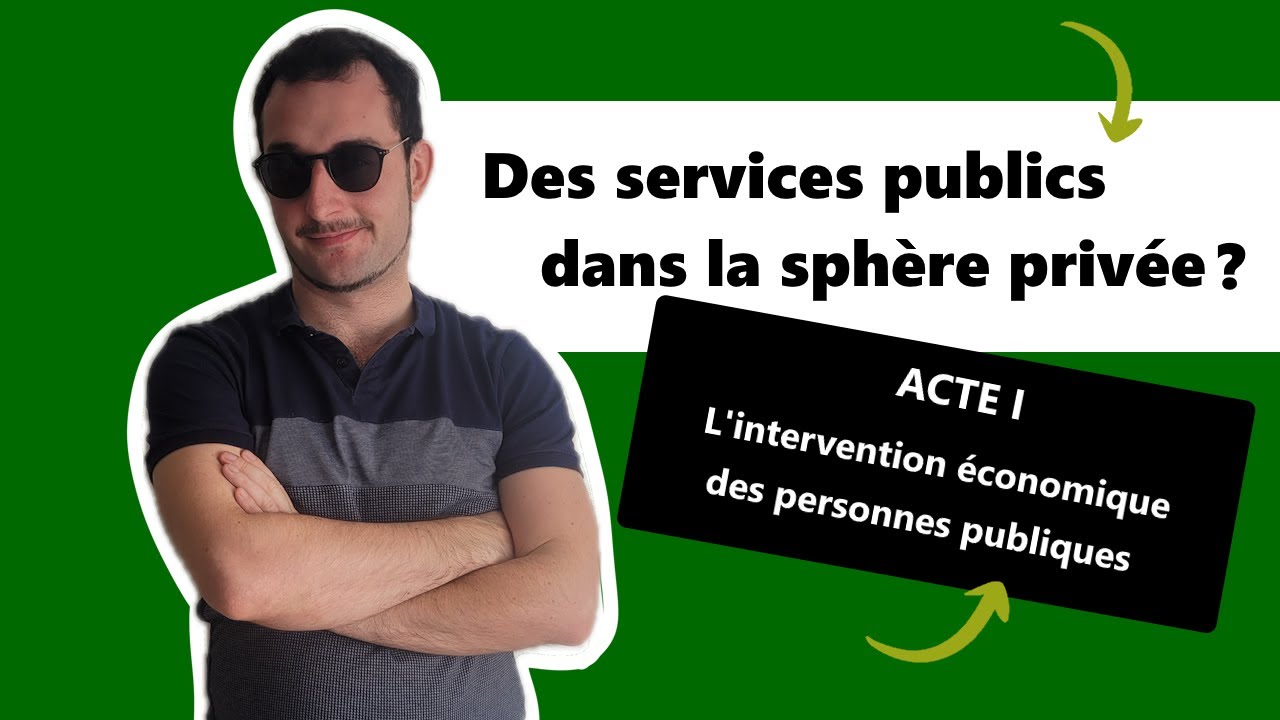 Des services publics dans la sphère privée ? 1/3 L'intervention économique des personnes publiques