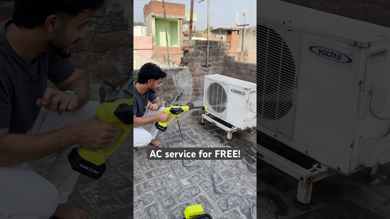 Do your AC service in 15 minutes!🤑