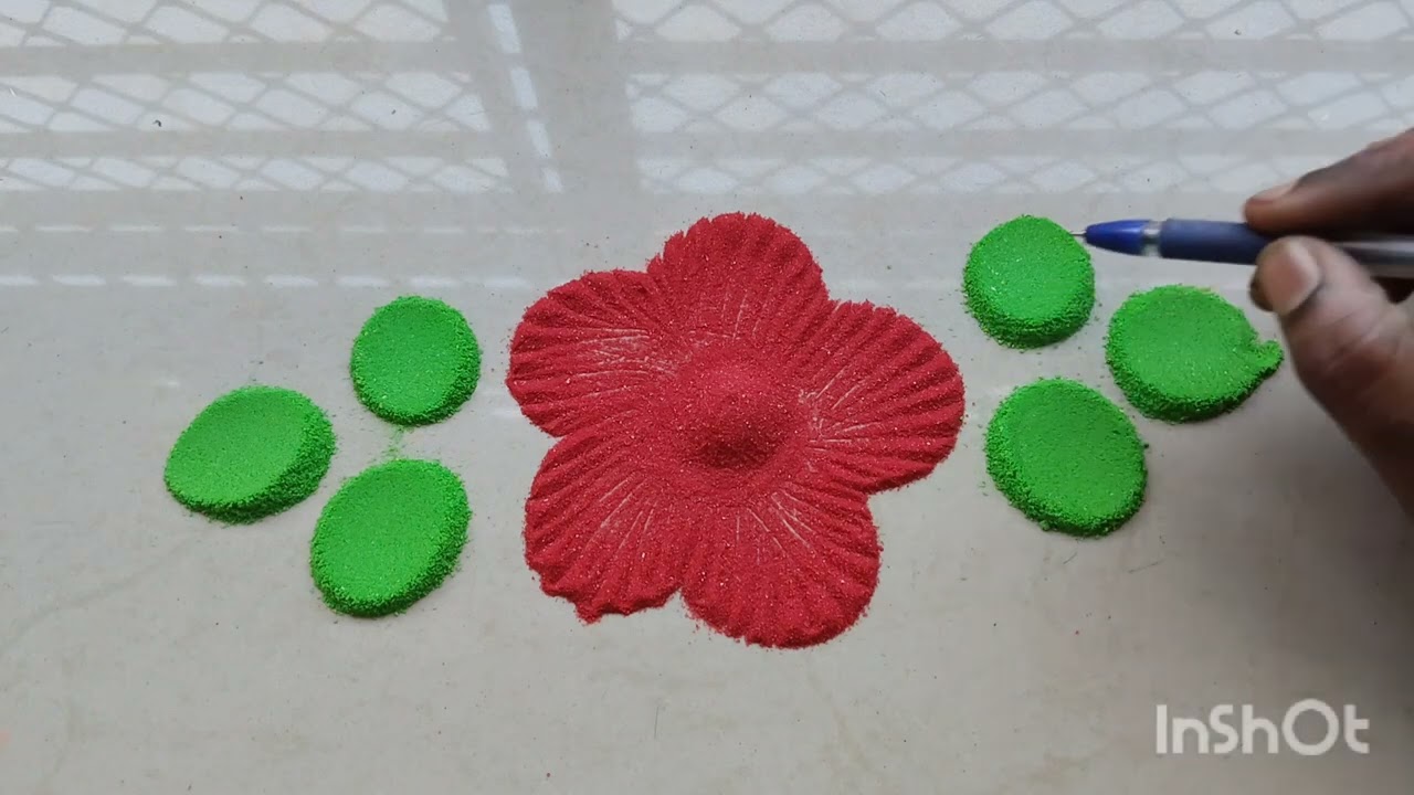 Easy and simple side borders rangoli designs #viral #trending #youtbevideos #