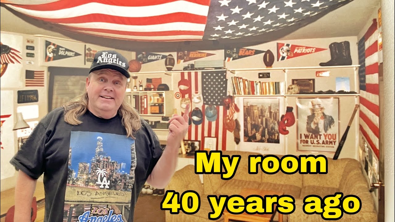 Mom's house tour and my USA room 40 years ago before i went to america