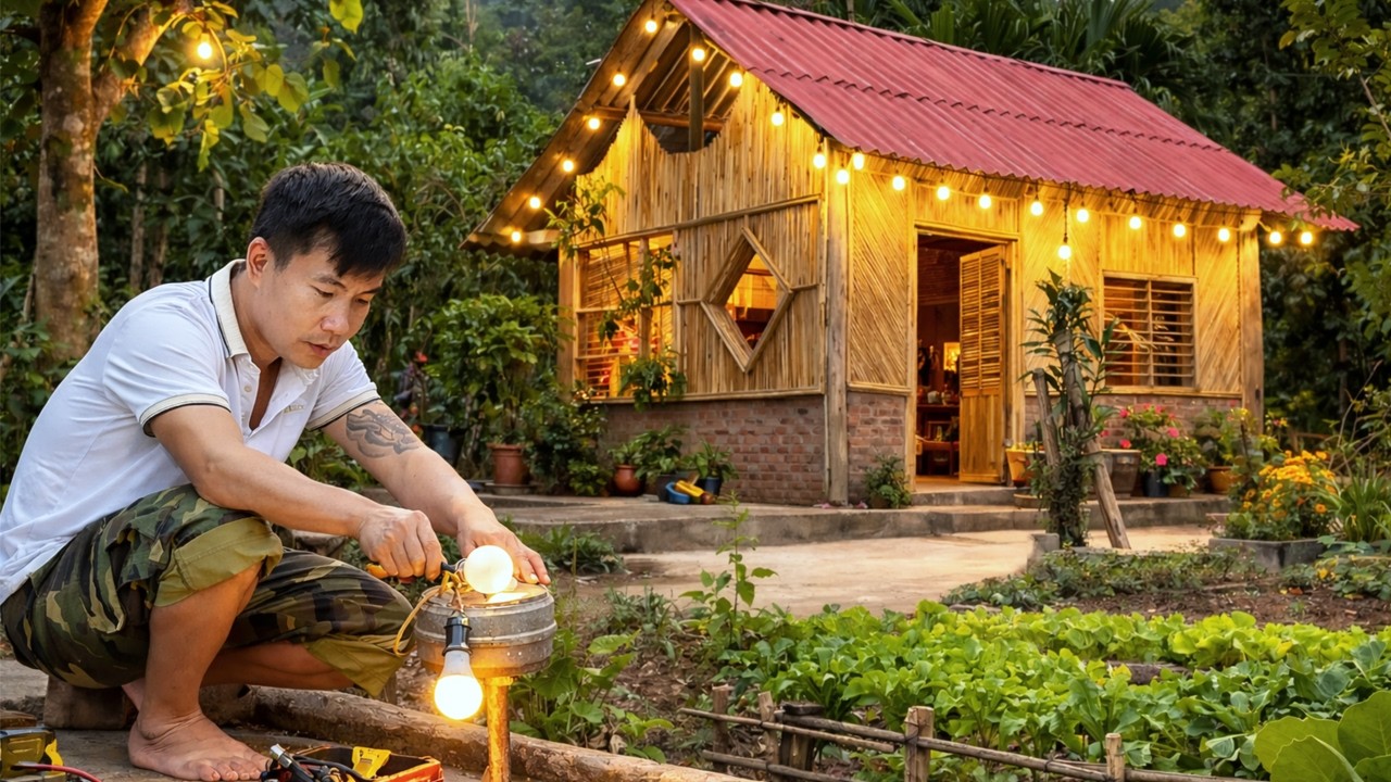 CEO Leaves City for Forest: Renovated an Abandoned House and Builds Generator to Power His New Life