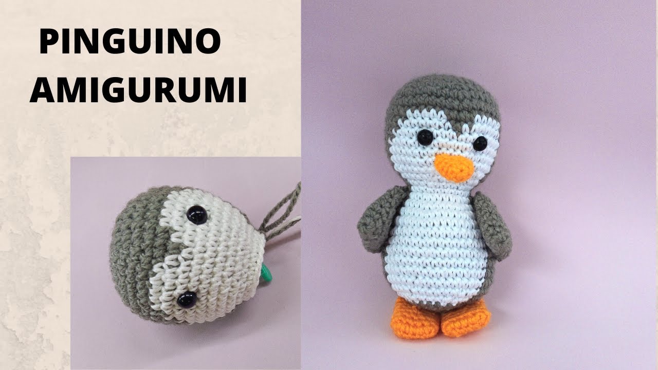 PINGUINO AMIGURUMI TUTORIAL PASO A PASO-TEJIDO A CROCHET #1