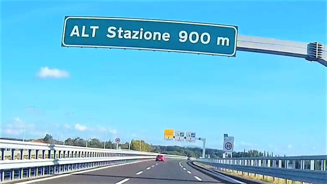 Autostrada A12 Galleria Pipistrello e uscita a Rosignano (LI) pagamento pedaggio