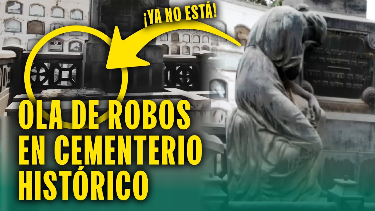 Roban escultura y placas en Presbítero Maestro: ¿Las autoridades no están cuidando el cementerio?