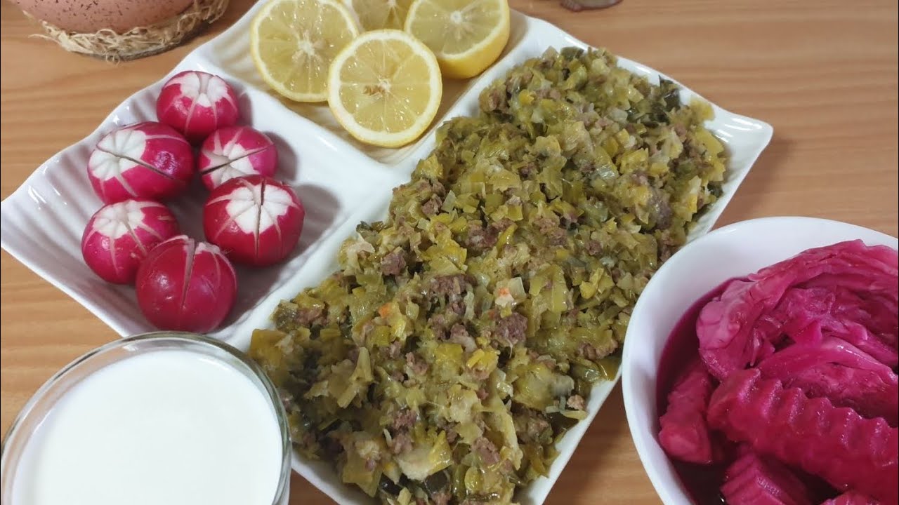 @most_delicious_foods كراث براصيا اكلة شتوية بامتياز وطيبة كتير وطريقة تحضيره Leeks