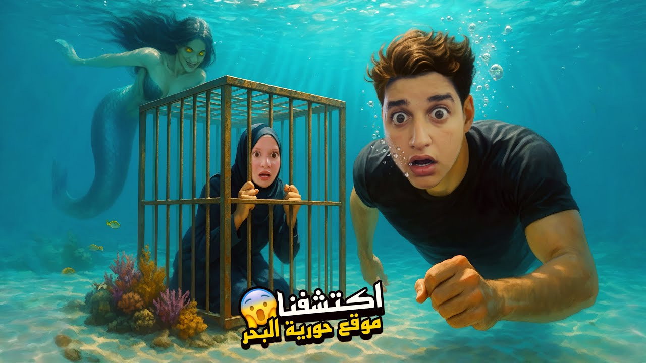 اكتشفنا مكان اختباء حورية البحر🧜🏻‍♀️باعمق نقط مائي لم نستطيع السيطرة عليها…!!مخيف